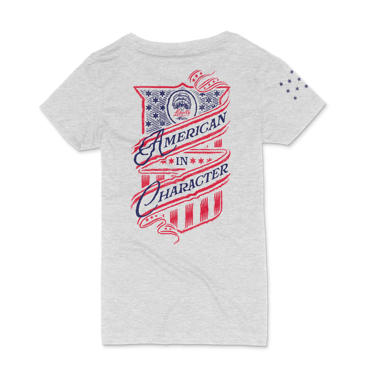 AMERICAN IN CHARACTER - LADIES SHORT-SLEEVE T