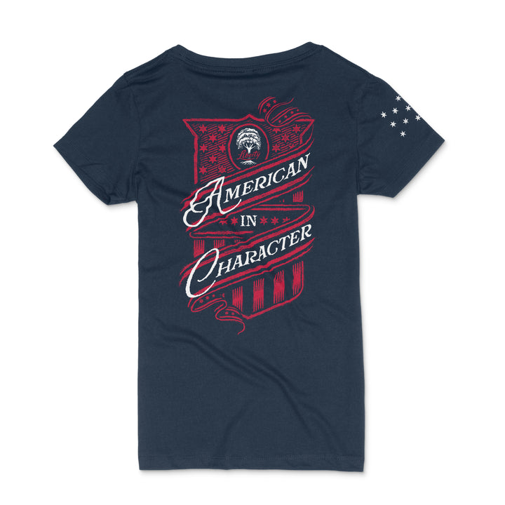 AMERICAN IN CHARACTER - LADIES SHORT-SLEEVE T