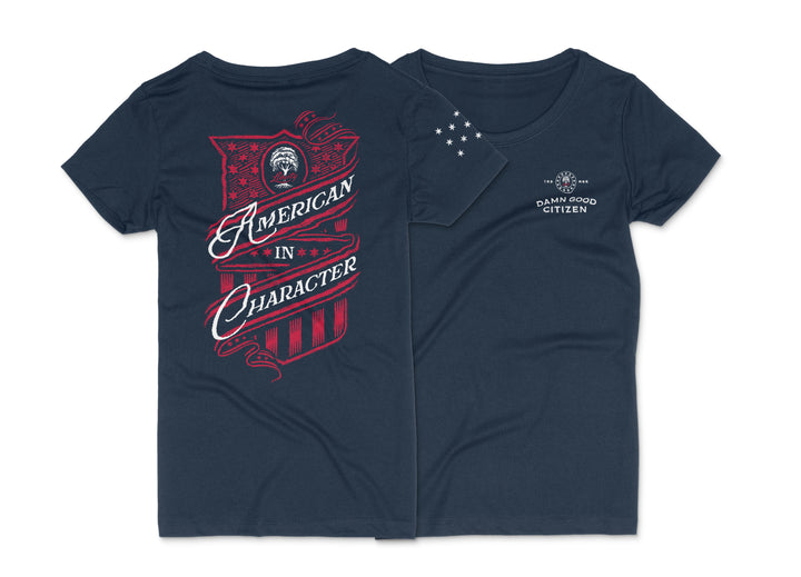 AMERICAN IN CHARACTER - LADIES SHORT-SLEEVE T