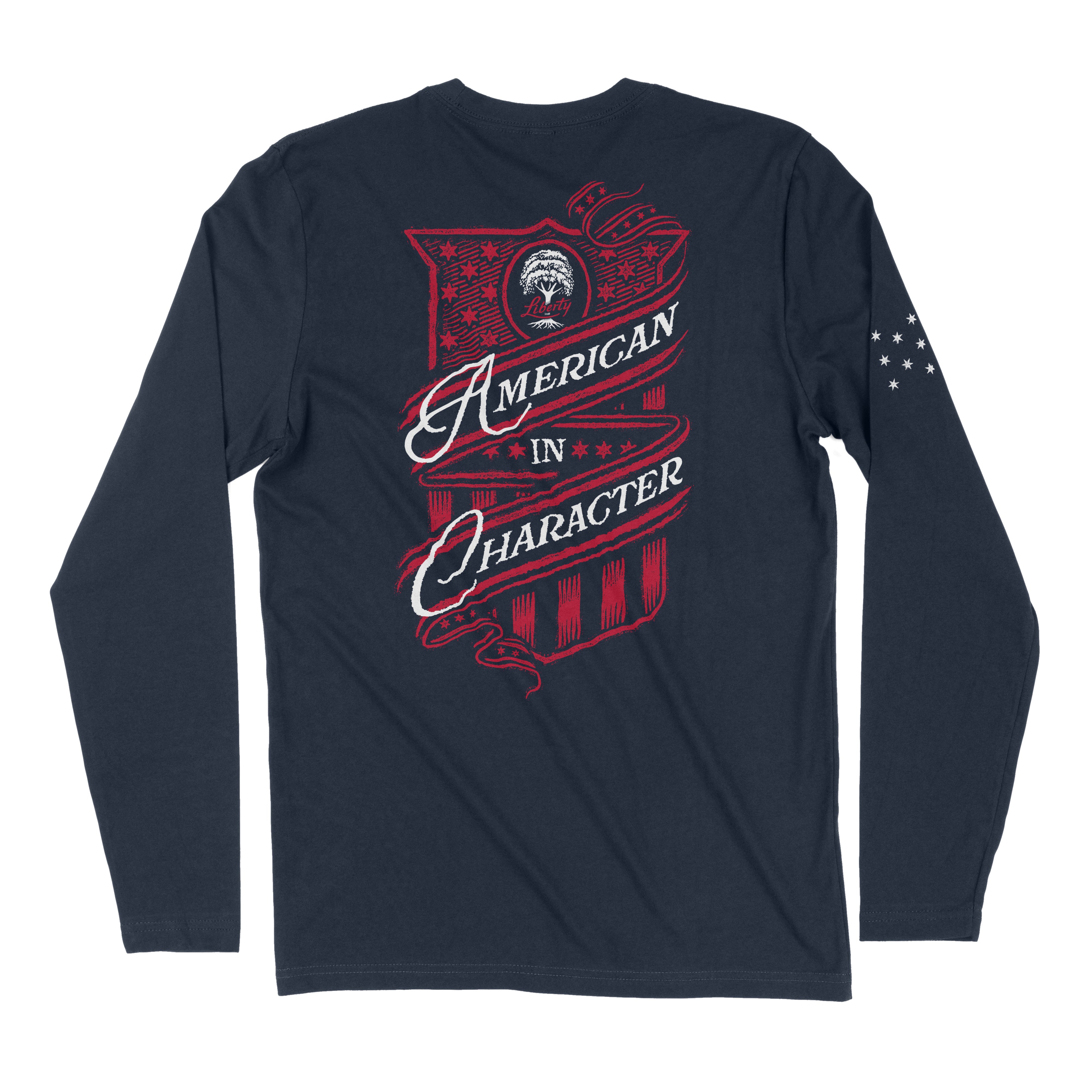 AMERICAN IN CHARACTER - MEN'S AND LADIES LONG-SLEEVE T – Damn Good