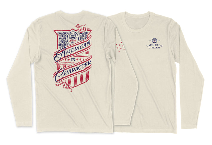 AMERICAN IN CHARACTER - MEN'S AND LADIES LONG-SLEEVE T