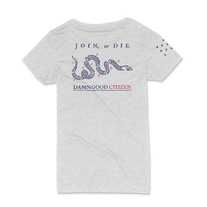 CITIZENS - JOIN OR DIE - LADIES SHORT-SLEEVE T