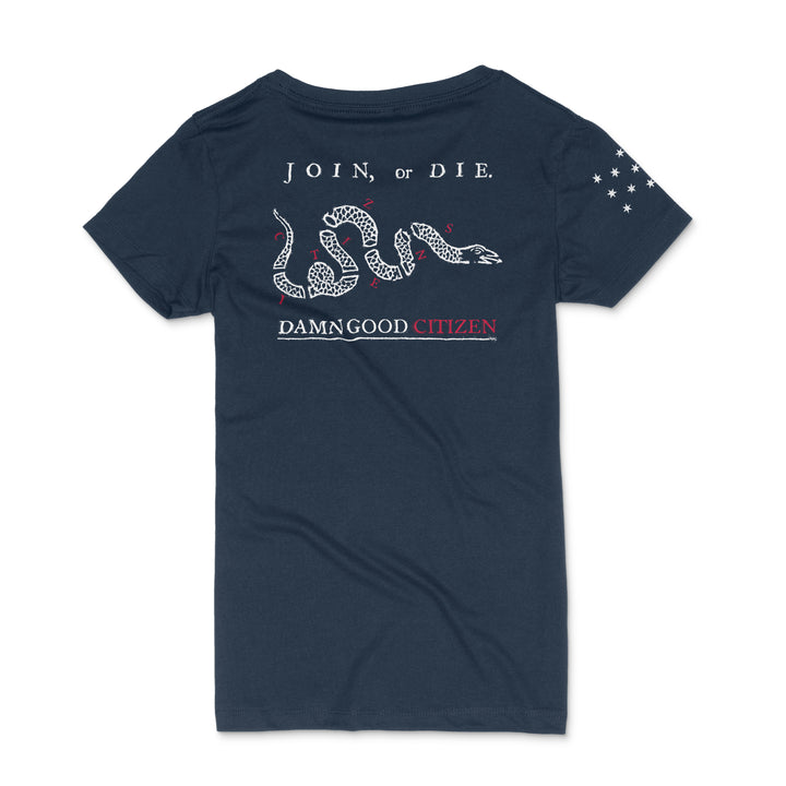 CITIZENS - JOIN OR DIE - LADIES SHORT-SLEEVE T
