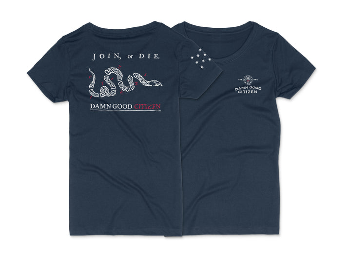 CITIZENS - JOIN OR DIE - LADIES SHORT-SLEEVE T