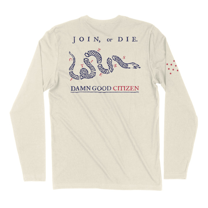 CITIZENS - JOIN OR DIE - MEN'S AND LADIES LONG-SLEEVE T
